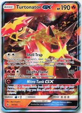 Turtonator GX 18/145 Holo Ultra Rare Guardians Rising Pokemon Holo LP