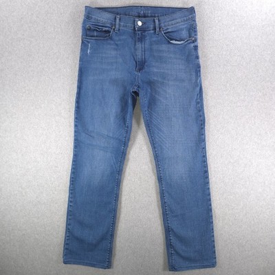 Mott & Bow Staple Mid Straight Casual Flex Denim Jeans Mens 34x32 (32x30) 