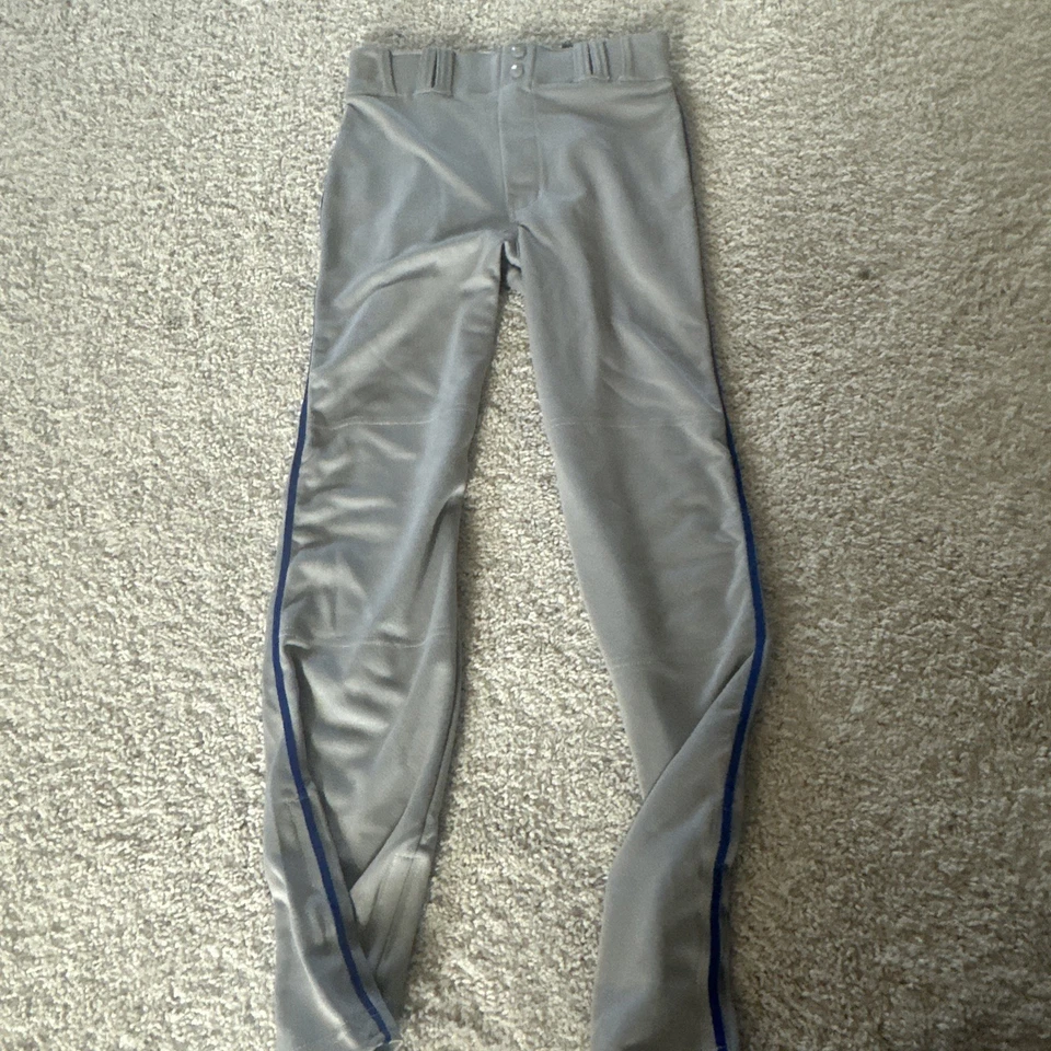 Pantalones de béisbol Champro Value juveniles grandes grises nuevos con etiquetas B2 Foto 3 de 4