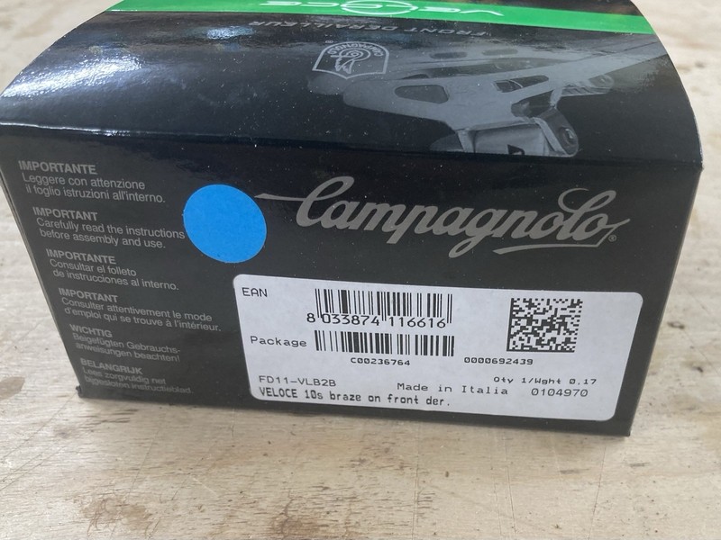 campagnolo veloce front derailleur