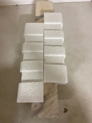 HDC SSSE21-TO Stone Effects Cultured Marble Sidesplash Toscana, 21x0.75x3.5 in.