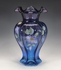 Fenton Mulberry Hexagonal Vase Museum Collection Michelle Kibbe George Fenton
