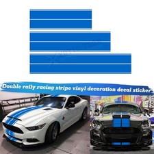 14.7 Ft Race Hood Roof Pinstripe Die-cut Stripe Decal For Ford Gt500 Gt350 Blue