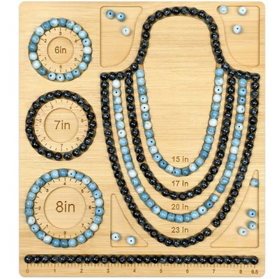 Petoysoso Bead Boards for Jewelry Making, Bamboo Beading Board M, log 