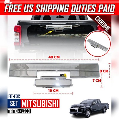 For Mitsubishi Triton L200 2020-2023 Tailgate Handle Chrome W/O