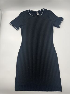 Divided H&M Short Sleeve Ribbed Bodycon Dress Size 14