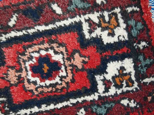 Alfombra vintage Oriental hecho a mano 41cm x 59cm 1970s - 1C759 - Picture 5 of 6