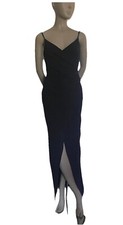 Sweetest Admirer Navy Ruched Surplice Maxi Dress Size Small by Lulu's