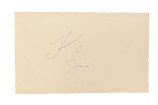 K.C. Jones Legend NBA Player/Coach, College & Pro HoF, Olympic Gold  - Autograph