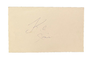 K.C. Jones Legend NBA Player/Coach, College & Pro HoF, Olympic Gold  - Autograph