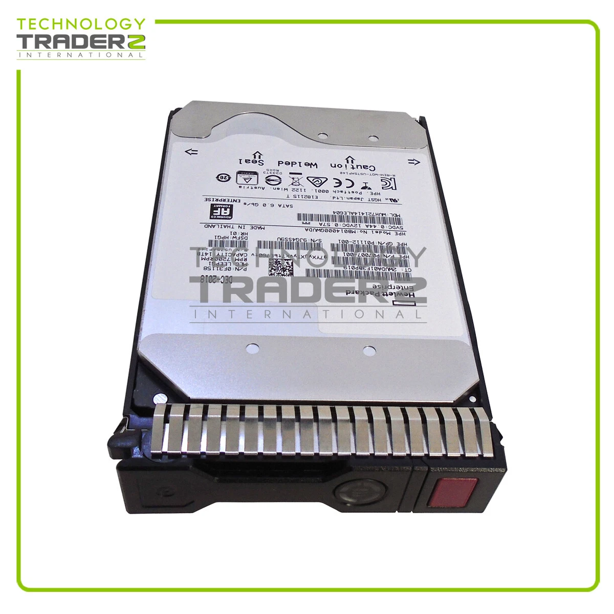 0-Hours P09163-B21 HP 14TB 7.2K SATA 6G SC 3.5