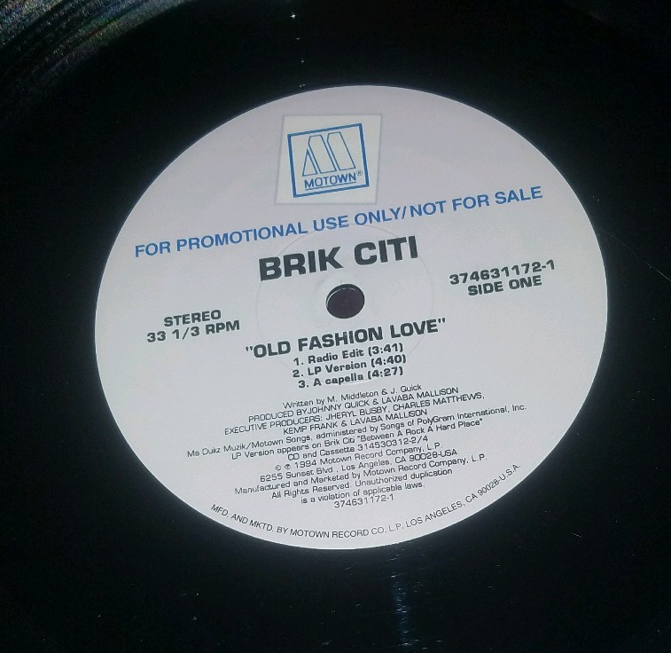 12” Brik Citi Say U Like 3746312331 Motown /00250 Brik Citi - Say U Like [12