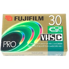 Fuji Film Pro VHS-C TC-30 Camcorder Tape Blank NEW SEALED