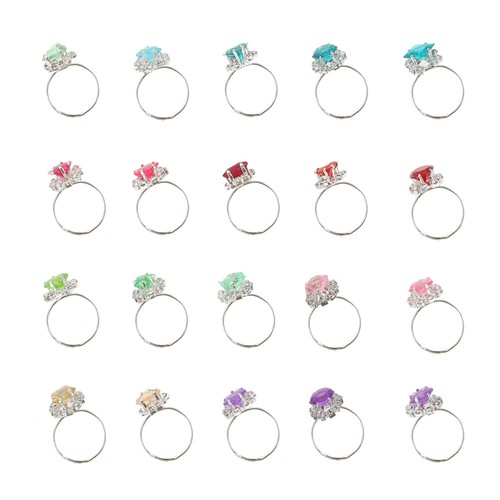 4 Pieces Simulation Rings Children Jewelry Childrens Girls Toy Little