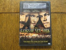 Gangs of New York - Leonardo DiCaprio, Cameron Diaz 2002 Miramax DVD LIKE NEW!!!