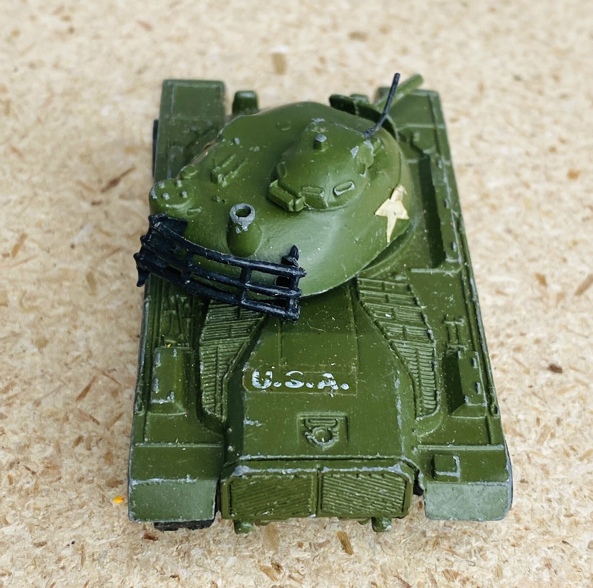 Vintage Zylmex Patton Tank T412 Used Hong Kong 1970s Military Toy