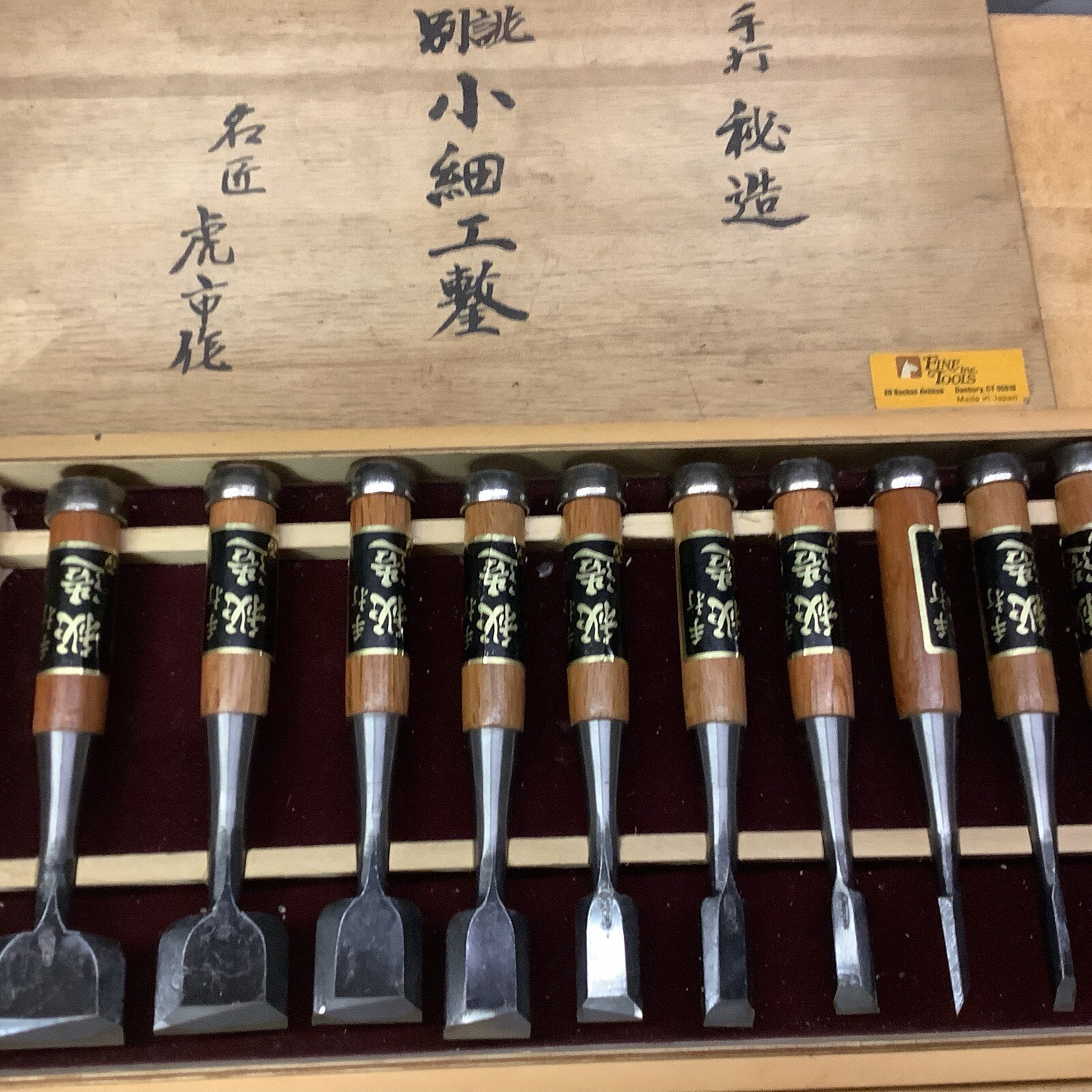 Set Of 10 Fine Japanese Chisels eBay