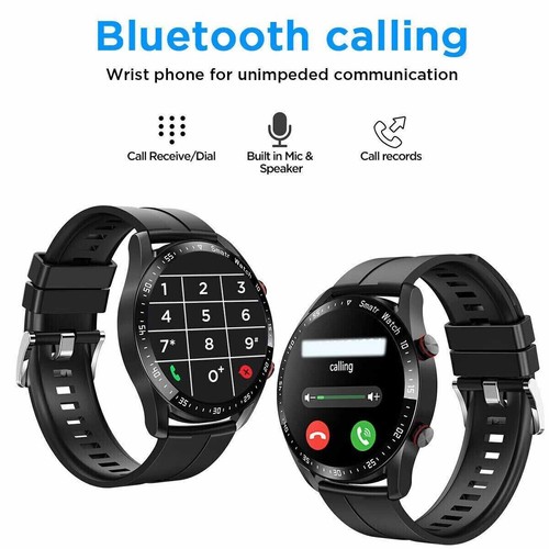 Waterproof Smart Watch Men Women Smartwatch Bluetooth Call for Iphone Samsung - Picture 5 of 12