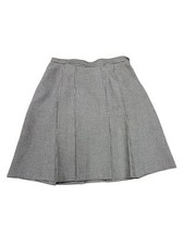 Vtg Worthington Skirt Women's Sz 12 Black White Pleated Knee Length Lined Zip