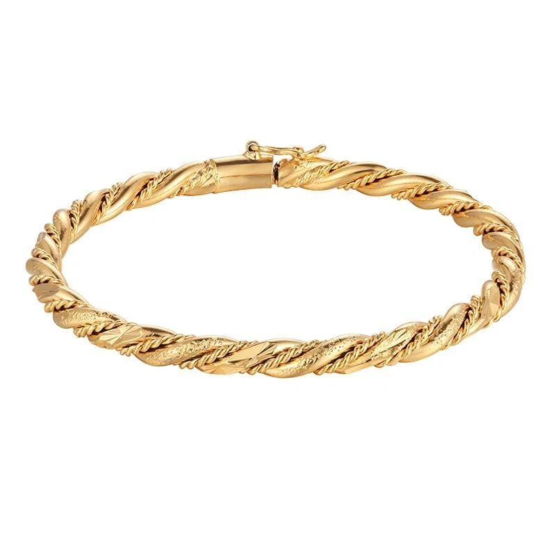 Bulk Bronze Gold Wire Cuff Bangle Bracelet for Dangle Charms Pack of 10