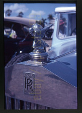Rolls Royce Hood Ornament Emblem - 1977 Auto Show - Vintage 35mm Car Slide