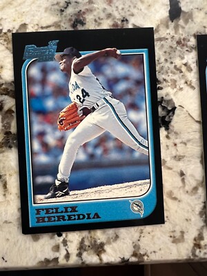 1997 BOWMAN 1st ROOKIE CARD FLORIDA MARLINS FELIX HEREDIA #72