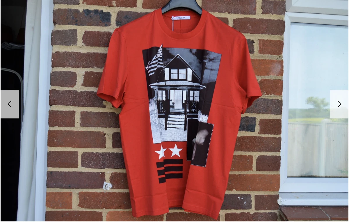 Givenchy Graphic T shirt Tee Red L.A. Gang Star Cuban crewneck eBay
