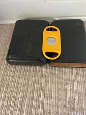 Mint Cigar Case with Cigar Cutter