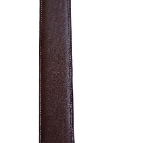 Cremieux 34/85 Men's Full Grain Cowhide Leather Brown Silver Buckle 40.75" Total - Picture 12 of 17