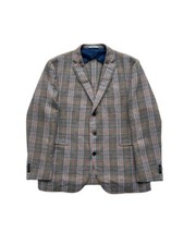 Boglioli Hampton virgin wool 100 check blazer jacket men's 50-52 / L-XL