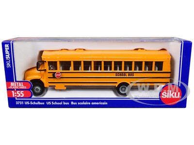 UNITED STATES SCHOOL BUS YELLOW 1/55 DIECAST MODEL BY SIKU 3731