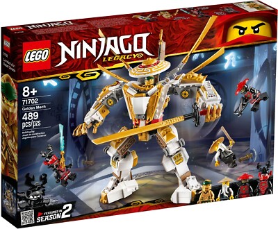 LEGO  Ninjago  71702 Goldener Mech Roboter Lloyd Sensei Wu Konzu Neu  