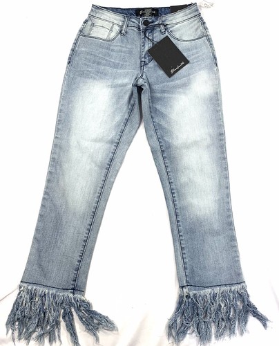 Fringe Cuff Crop Pants Frayed | eBay