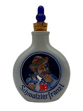 German Stoneware Schmalzlerfranzl Snuff Bottl...