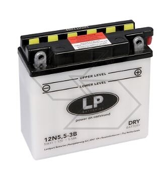 Batteria elettrica per vari modelli DRY 12N5.5-3B 5,5 Ah 12V polo + destro 