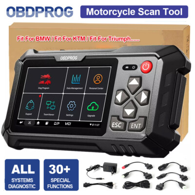 Motorcycle All System Diagnostic Tool OBD2 Scanner E-CU Coding ABS Transmission