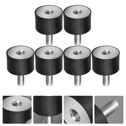 6 Pcs Rubber Shock Absorber Mechanical Absorbers Mounts Shocks Isolator ...