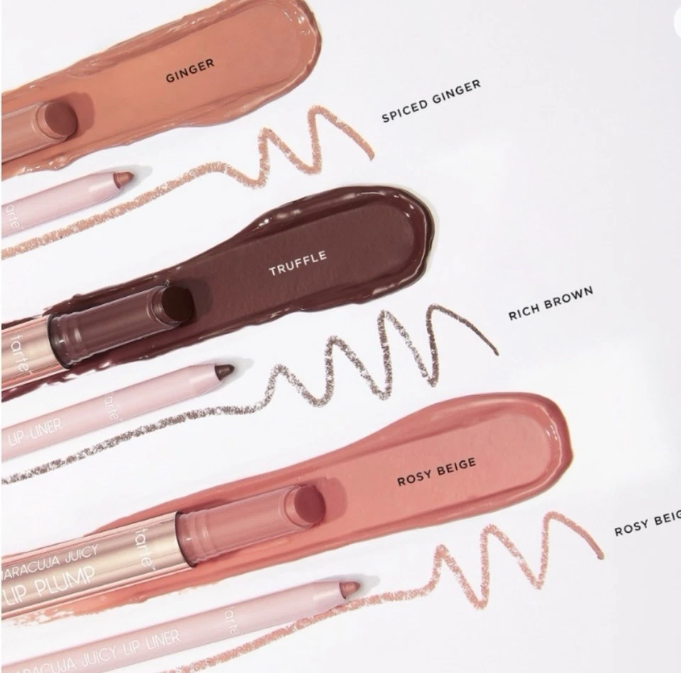 Tarte Maracuja Juicy Lip Icons Plump & Liner Duo In Spiced Neutrals New In Box! - Image 4 of 4