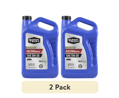 2 Pack Super Tech High Mileage 5W-30 Full Synthetic Oil 5 Quart