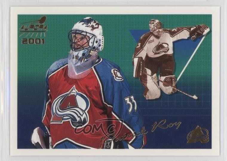 2000-01 Pacific Aurora Patrick Roy #40 HOF 8tn