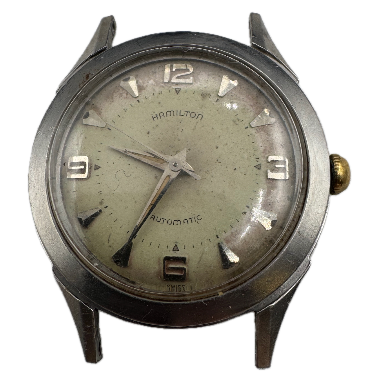Vintage Hamilton K-505 Men's Automatic Swiss Made Steel Wristwatch 661