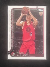 Yang Hansen Rookie 2025/26 Topps NBA Basketball Flagship Card #216 Trailblazers