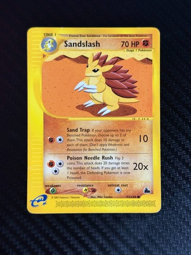 Pokemon Skyridge Sandslash 93/144 DMG Card