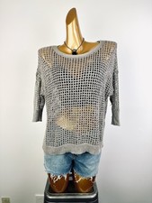 Vintage VTG 90s grunge crochet sweater top