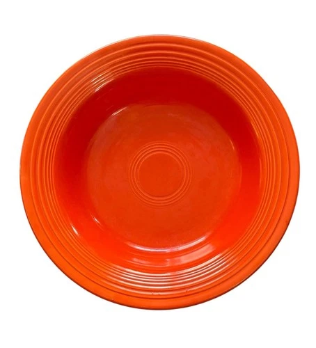 Vintage Fiestaware Wide-Mouth Soup Salad Pasta Bowl 8 3/8" Radioactive Red