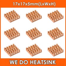 17x17x5mm Copper Heat Sink With or Without Tape For IC Electronic CPU Chip AMD