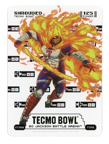 2026 Battle Arena Tecmo Bowl Shrouded CJ Stroud Fire Sore Thumb Battlefoil