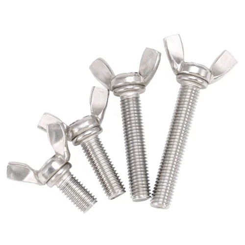 M3 M4 M5 M6 M8 M10 M12 Wing Bolts Thumb Screw A2 Stainless Butterfly Wing Screws - Picture 2 of 6