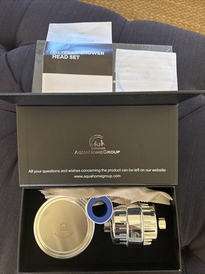 Aqua Home Group Filtered Shower Heads Lot Of 2 In Box. New Retail $100