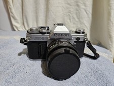 Canon AE-1 35mm Film SLR Camera with Canon FD 50mm f/1.8 Lens
